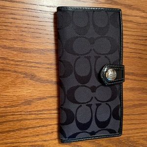 Coach checkbook holder